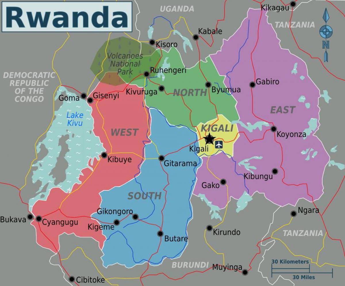 ramani ya kigali Rwanda