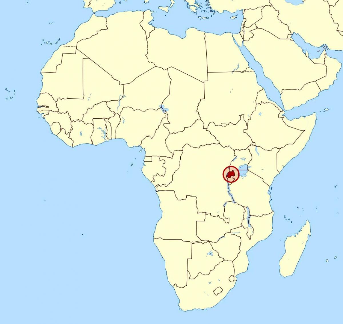 ramani ya afrika Rwanda